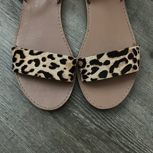 Steve Madden Leopard Print Sandals - Brown and Tan - Picture 4 of 4